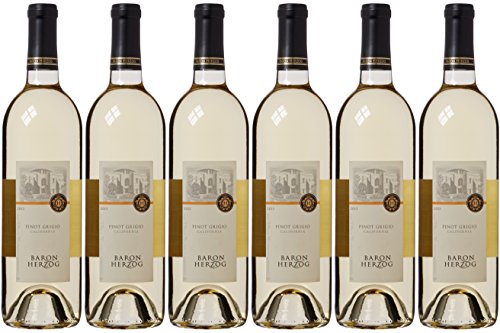 Baron Herzog Wine Pinot Grigio 75 cl Kosher (Case of 6)