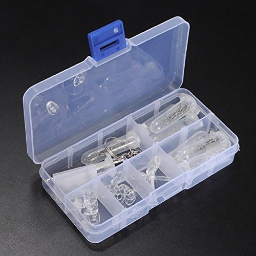 Preisvergleich Produktbild LAAT Tragbare Gewindemutter Brillen Reparatur Set Sonnenbrillen Tragbare Brillen optische Reparatur-Tools Brillen optische Reparatur Sortiment Kit Schrauben Werkzeug Silikon Nuss Nase Pad Set