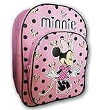 Disney Minne Mouse Mochila Disney Minnie Mouse - Mochila, Color Rosa y Negro