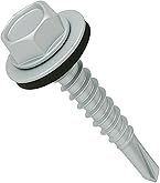 Onduline Universal-Wellblechschrauben - 100 Stück Schwarze Dachschrauben Mit Dichtung