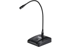 Btuty Microfono a Condensatore Cardioide Cablato con Cavo Staccabile da 3 m XLR a 1/4" per Conferenze e Trasmissioni