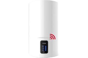 Ariston Lydos Wifi - Scaldabagno Elettrico 80 Litri Verticale con Display Touch 47x47x73,3 cm - Boiler Elettrico con EVO-ECO e Waterplus per Risparmio Acqua e Energia, Classe B, Compatibile con Alexa