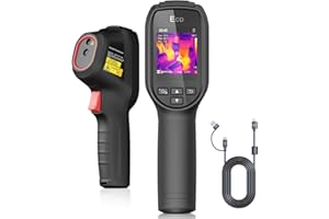 Kompaktowa kamera termowizyjna HIKMICRO ECO 96 x 96/9216 pikseli Rozdzielczość podczerwieni 25 Hz Częstotliwość odświeżania Kompatybilna z SuperIR, -20°C do 550°C Termometr na podczerwień