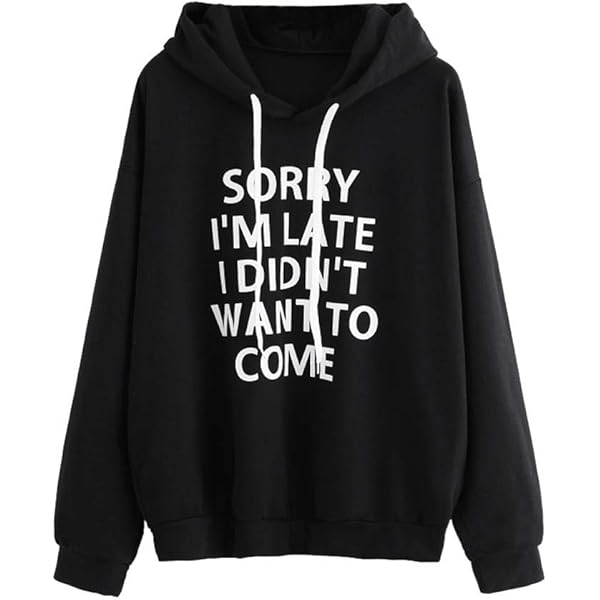 Micro-élasticité Sweat-shirt à Capuche Manches Longues Régulier Plain Encapuchonné Blouson Pour