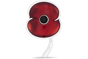 THE ROYAL BRITISH LEGION Official Royal British Legion Enamel Poppy with Jet Centre Pin