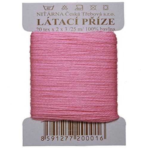 Stopfgarn Stopfwolle Baumwolle Tex 20-2-3 rosa 25m (3434)