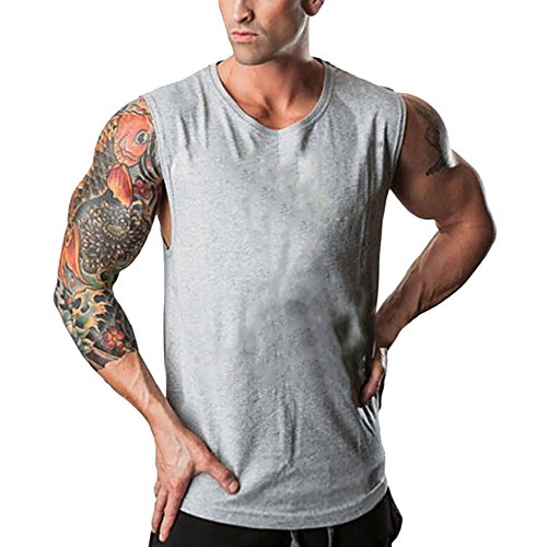 Manadlian Camisetas Sin Mangas Hombre, Camisetas De Tirantes para Hombres Camisetas Sin Mangas Culturismo Fitness Muscle Sin Mangas Singlet Camiseta Tops Chaleco