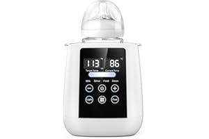 DOWNY Scaldabiberon, Sterilizzatore Biberon, 10 in 1 Multifunzione per Biberon Controllo Accurato Della Temperatura con Termostato 48H, Luce Notturna, Scaldalatte per Bambini per Tuttii Biberon
