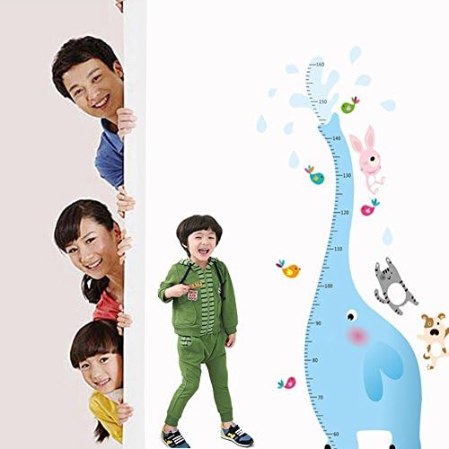 Cisixin Growth Char Cute Elephant Height Chart Wall Vinly Decal Decor Sticker Removable 5 Birds, Rabbit, Dog And Cat Designs