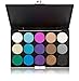 LyDia® 15 COLOURS EYESHADOW PALETTE Smokey Eye Effect Neutral Nude/White Highlight/Brown/Black/Chocolate/Purple/Blue/Green/Grey Silver #3 (15 colours eyeshadow #3)