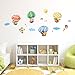 DM-1406, Animal Train and Hot Air Balloons Wall Stickers