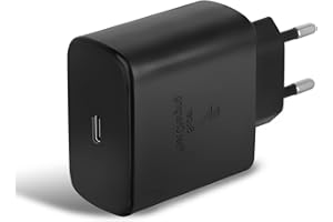 EINLIKE 45W Cargador Carga Rapida Tipo C Compatible con Samsung Galaxy Book, S22 Ultra, S22 Plus, S21 Ultra/Plus/FE, S20 Ulta, Note 20 Ultra, Note 10 Plus 5G, Tablet S8 Ultra/Plus, S7 FE/Plus (Negro)
