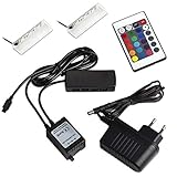Die RGB Clips verwandeln Ihre Vitrinen und/oder Glasböden in ein modernes Design und sorgt für eine angenehme Wohlfühlatmosphäre in Ihren Wohnräumen. Mit Hilfe des RGB-Controllers und einer Fernbedienung lässt sich das Beleuchtungssystem zusätzlich steuern. Mit der Fernbedienung lassen sich die Farben, Helligkeit, sowie automatische Farbwechselprogramme einstellen.