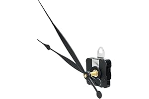 CNANRNANC Set di movimento fai da te con movimento al quarzo ad alta coppia e lancette lunghe con set di lancette, kit di riparazione orologio da parete di ricambio per orologio da parete