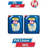 Pril Limon Elde Bulaşık Deterjanı, 4 kg, 2'li Set