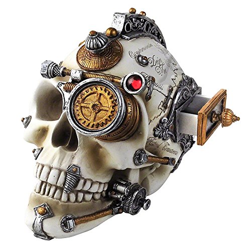 Alchemy Gothic Darwins Cerebrum Lifesize Skull (Multi-Coloured) steampunk buy now online Alchemy Gothic Darwins Cerebrum Lifesize Skull (Multi-Coloured) steampunk buy now online
