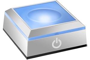 ERWEI LED Light Base for Glass Ball Multicolor Show Stand Display Plate Display Lighted Base 3D Laser Crystal Art with Sensitive Touch Switch (Spherical Recess)