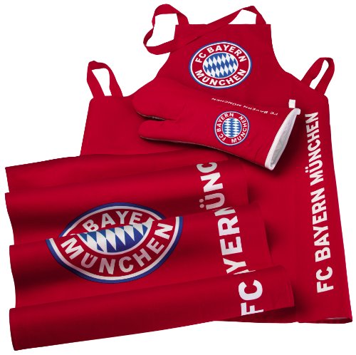 Brauns FC Bayern Grill-set 3-teilig, rot, 45010