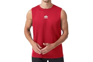LORSPORTCH Camiseta sin Mangas para Hombre, Camiseta sin Mangas Deportiva, Culturismo, Entrenamiento, Gimnasio, Elementos Esenciales, Fitness, Correr, Camiseta