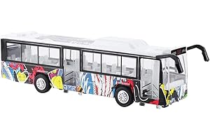 Jouet de Bus Alliage de Simulation Tirez Le Modèle de Véhicule de Bus avec Le Voyant des pour Les Enfants Garçons et Filles