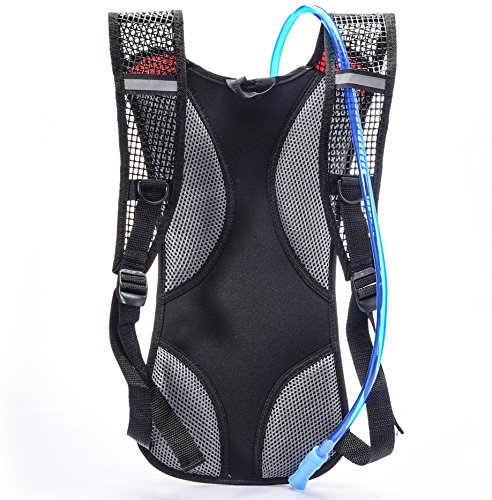 Juboury Hadration Pack – Trinkrucksack inklusive 2L Trinkblase zum Laufen, Wandern, Radfahren und für alle anderen Outdoor-Sportarten bei der Sie Flüssigkeit benötigen - 2