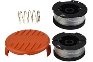 DONKIVVY 3 szt. Szpula trymera pokrywa + szpulki liniowe i linia do trymerów Black & Decker GLC3630L GLC3630L20