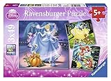 Calidad Ravensburger Ravensburger- Puzzle 3 x 49 Piezas, Disney Princess, Color Rosa, 5+ (9339)