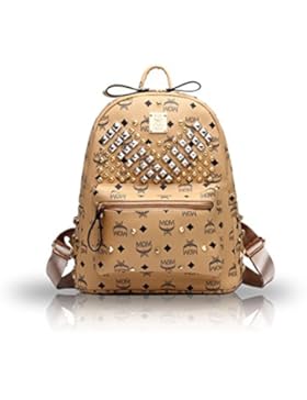 NICOLE&DORIS 2016 neue kleine orange Mini-Nieten Rucksack Umhängetasche Rucksack Dame / Frauen / weibliche Reisetasche...