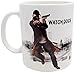 Produktbild Elbenwald Watch Dogs Tasse Aiden Pearce Becher mit Spiele-Logo Gaming Keramik 320ml lizenziert weiß