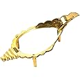 BHAKTI SHRINGAR Brass Shankh Stand for Pooja | Dakshinavarti | Vamavarti Sankh Stand (11.5 CM, 1)