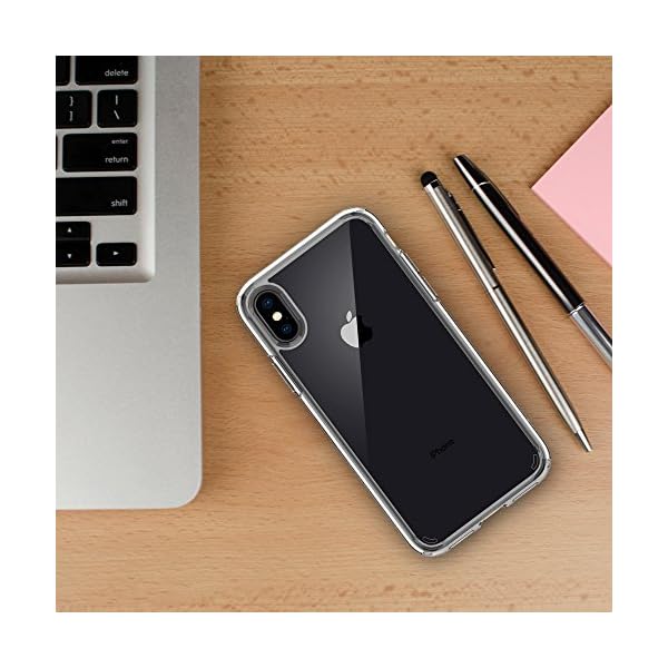 Spigen  057CS22127 Ultra Hybrid Funda iPhone XS/X - Transparente - Imagen 10