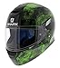 Produktbild HE5438EKGKM - Shark Skwal Hiya Motorcycle Helmet M Black Green Black (KGK)