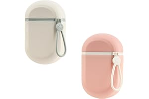 YoHyien 2 Sztuki Mydelniczka Podróżna, Wodoodporne Pudełko na Mydło, Szczelna Mydelniczka z Ociekaczem, Przenośny Podróżny Uchwyt na Mydło do Łazienki, Siłowni, Kempingu i Szkoły (Biały + Różowy)