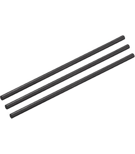 Sourcing Map Kohlefaser-Stab – 4,5 Mm X 300 Mm, Für RC-Modelle, Drohnen, Modellbau & DIY-Projekte