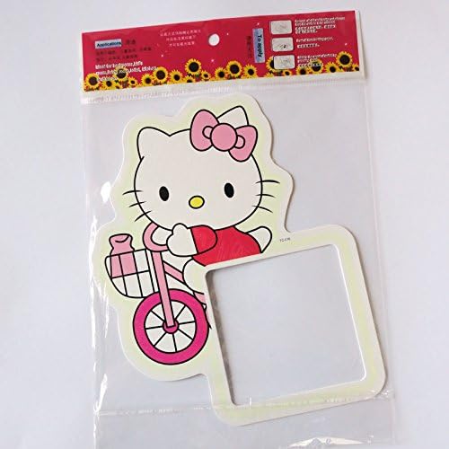 Light Switch Stickers for Kids Playroom Bedroom Cartoon Characters White Hello Kitty Bike