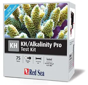 Red Sea Fish Pharm ARE21410 Saltwater KH/Alkalinity Pro Test Kit for Aquarium, 75 Tests