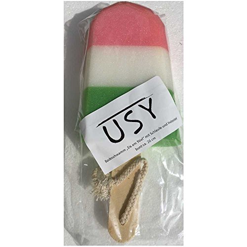 bilou Neuheiten-Set Duschschaum: Slushy Apple, Cotton Candy, Happy Spring (je 200 ml Flasche) + usy Duschschwamm - 5