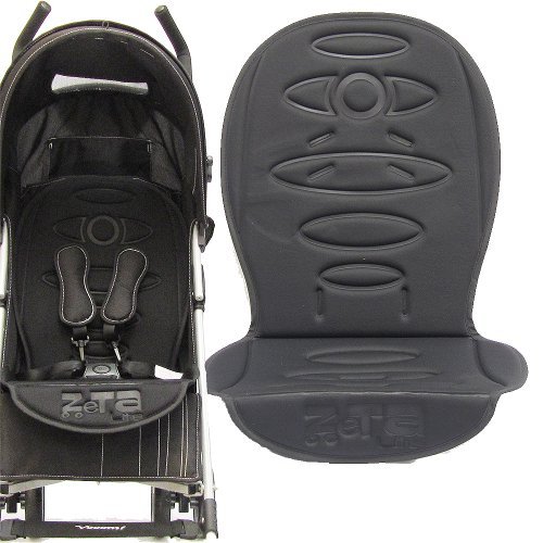 DELUXE STROLLER PUSHCHACHAIR BUGGY LINER - BLACK TO FIT MACLAREN, OBABY, ZETA VOOOM, TIPPITOES, HAUCK, CHICCO, GRACO MAMAS AND PAPAS