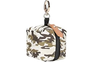 GHZSTE Dummy Bag For Baby, PU Dummy Case Holder, Cute Soother Pods Pacifier Holder Case With Zip Closure & Strap, Waterproog Nipple Case Pacifier Storage Holder Box Decorate Accessories