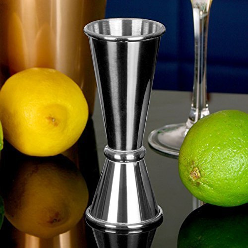 VKING Double Jigger Cocktail Measuring Tool Liquor Shot Bar Stainless Steel im japanischen Stil Doppel Cocktail Setzmaschine Edelstahl Design Cocktail Messbecher Bar accessoire Jigger Cocktail Maß – Jigger 30/60 ml Barmaß Messbecher Barzubehör Cocktails Shaken Edelstahl Doppelseitig Messbecher Jigger Dosierer Cocktail Barkeeper Drink Mixer-Likör Messbecher - 6