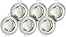 Produktbild Luminea Einbaustrahler-Fassungen: 6er-Set Einbaurahmen MR16, Nickel, inkl. LED-Spotlights, 3 W, weiß (Einbaulampen-Rahmen)