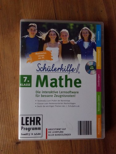 Preisvergleich Produktbild Schülerhilfe! ~ Mathe - 7. Klasse - (Lehr-Programm Gemäß §14 JuSchG) [CD-ROM]
