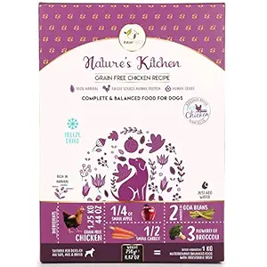 Pawfect - Nature's Kitchen | Freeze-Dried, Grain Free, Complete & Balanced, Fresh Chicken Dog Food for All Ages Dogs (Chicken, 250g = 1KG Meal)