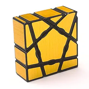 D ETERNAL YJ 1x3x3 Super Floppy Speed Cube Ghost Mirror Magic Cube Puzzle,Gold