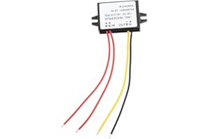 HYUDUO Convertidor AC DC 12V 24V a 5V 3A, Módulo Reductor de Fuente de Alimentación Regulada - Ideal para Coche, Hogar y Dispositivos Electrónicos