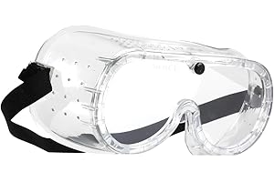 Blackrock Safety Goggles for Work - Protective Eyewear With Vents, Over Glasses Design, PPE for Adults