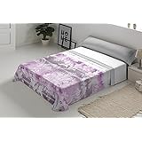 Javier Larrainzar.- Juego de sábanas Aster Color 5 para cama de 160 cm (4 piezas)