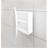 Oval Aynalı Lavabo &Uuml;st&uuml; Banyo Dolabı - Beyaz