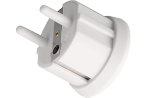 CkeyiN Pro Erdungsstecker, Kunststoff Schutzkontaktstecker, ESD Erdung Stecker Antistatik Erdung Steckdose, Stromkreis-Prüfgerät, Antistatisch Leitfähiges Garngeflecht Material (EU)