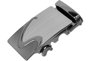 non-brand Herren Automatik Gürtelschnalle Gürtelschließe Buckle 40mm für Ledergürtel Jeansgürtel